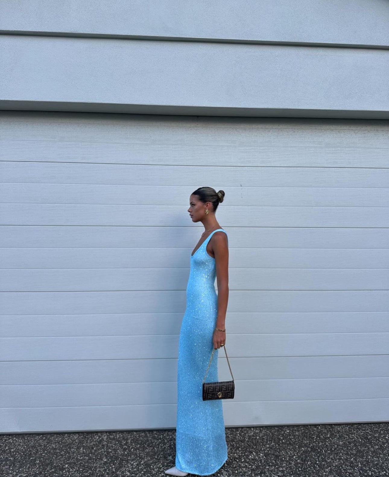 Ana Maxi Dress in Blue