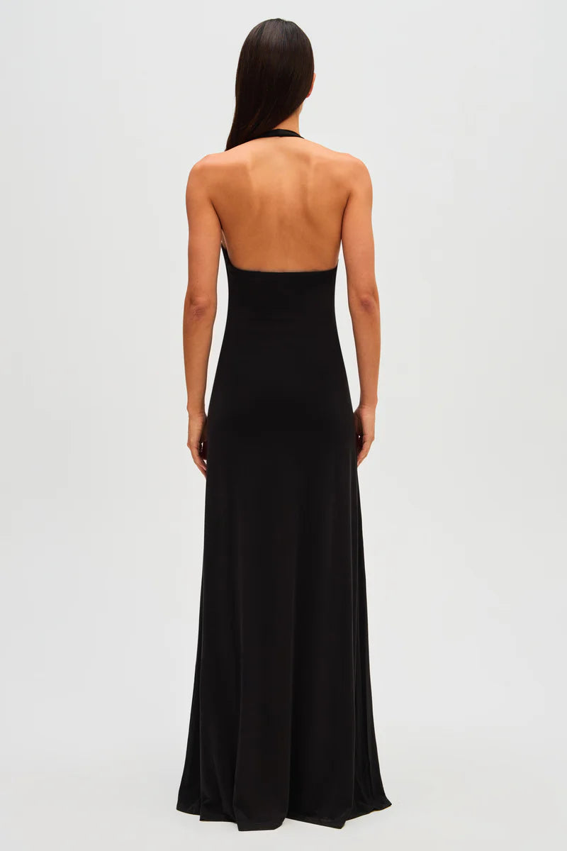 Jennifer Cupro Maxi in Black