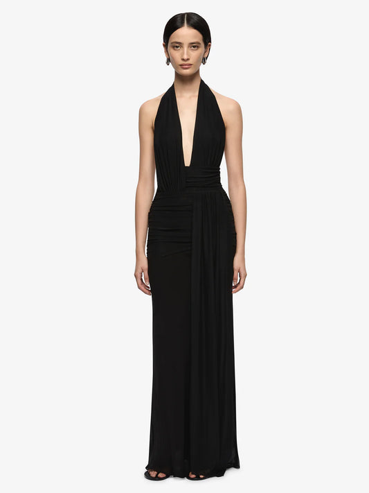 Cassis Drape Maxi in Black