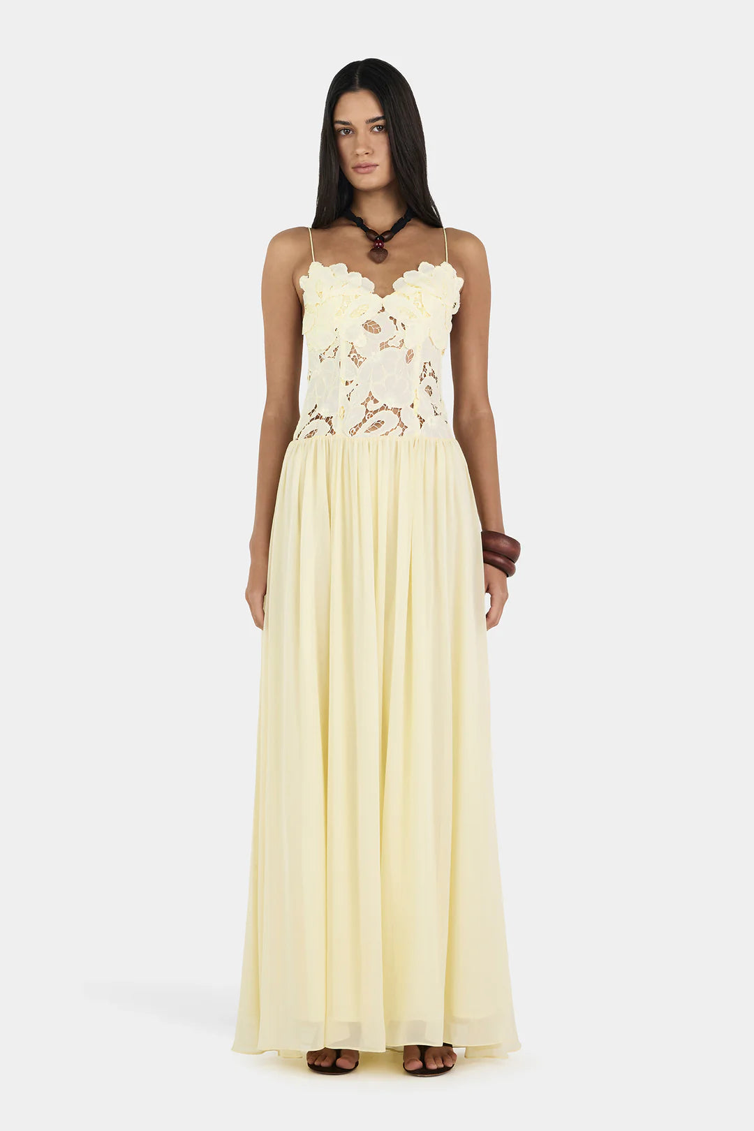 Stephanie Maxi Dress in Butter