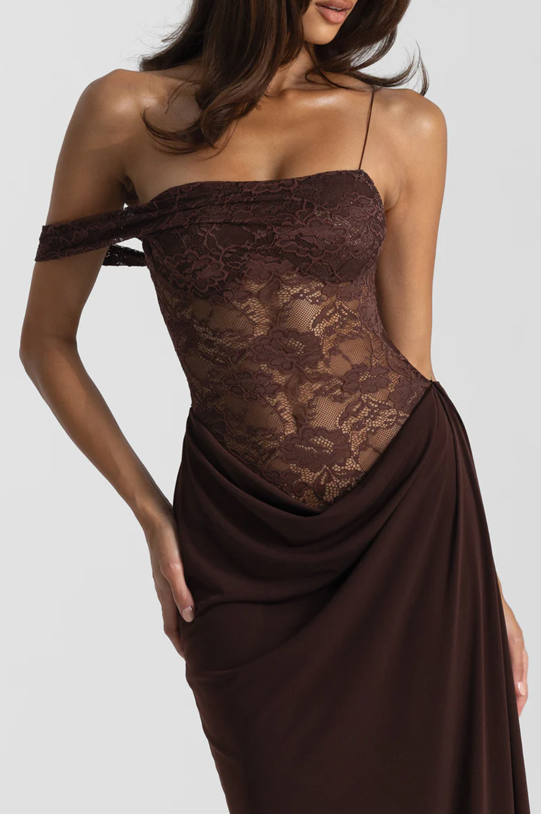 Sloane Dress in Brown