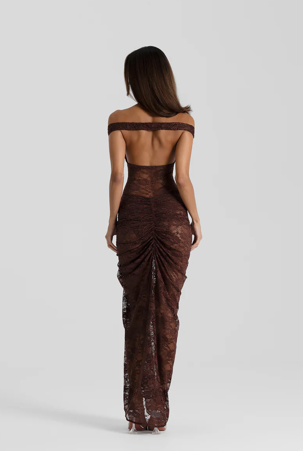 Aubrey Dress in Brown