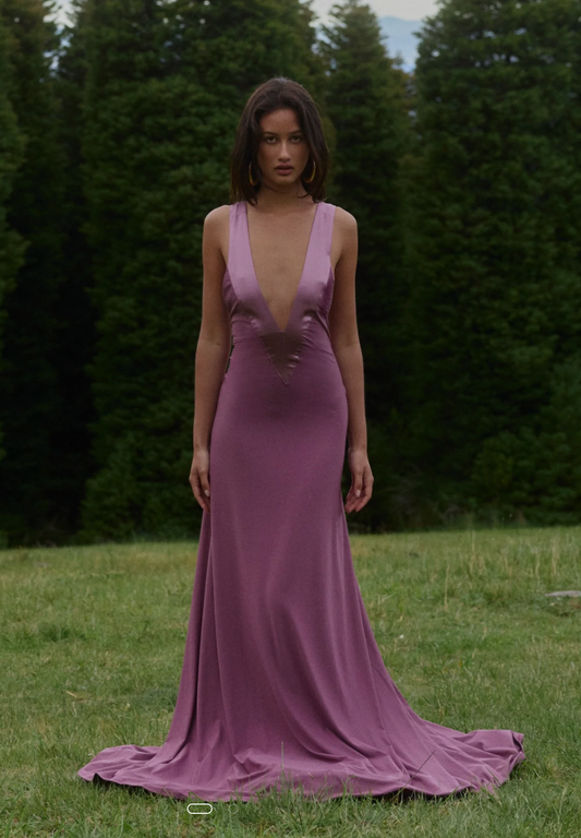 Rosa Gown in Mauve