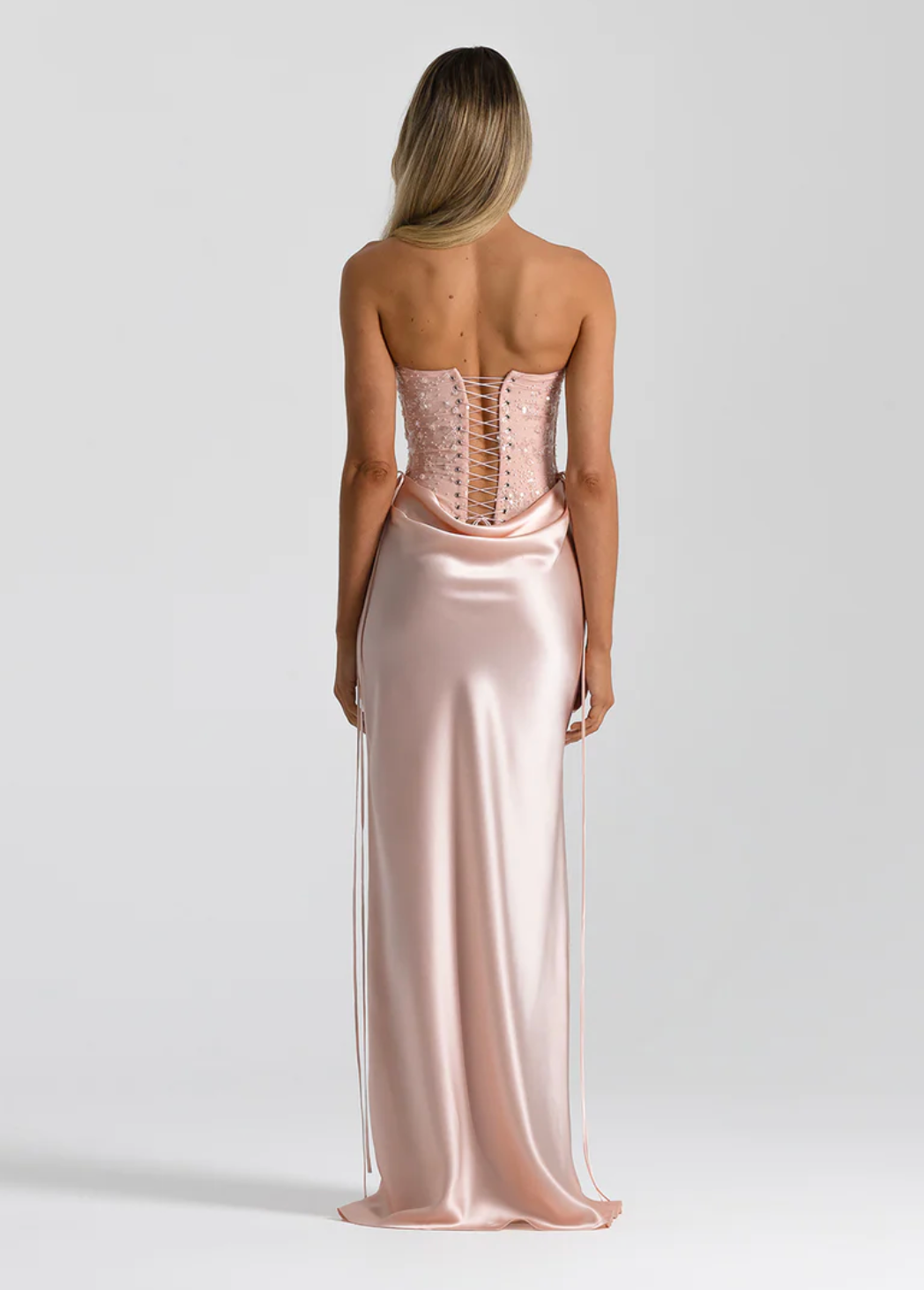 Evelyn Maxi Skirt In Baby Pink