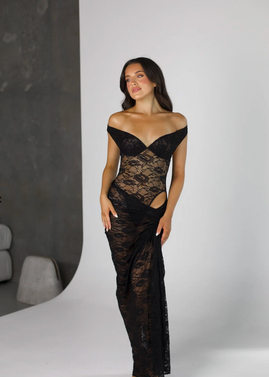 Aubrey Dress in Black