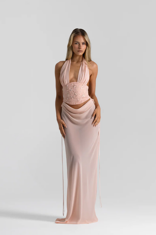 Allira Skirt In Baby Pink