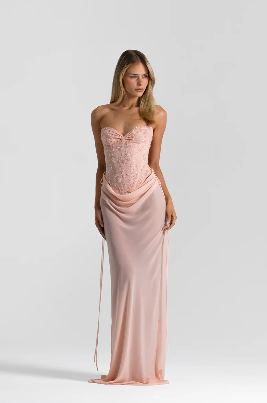 Verity Bustier In Baby Pink