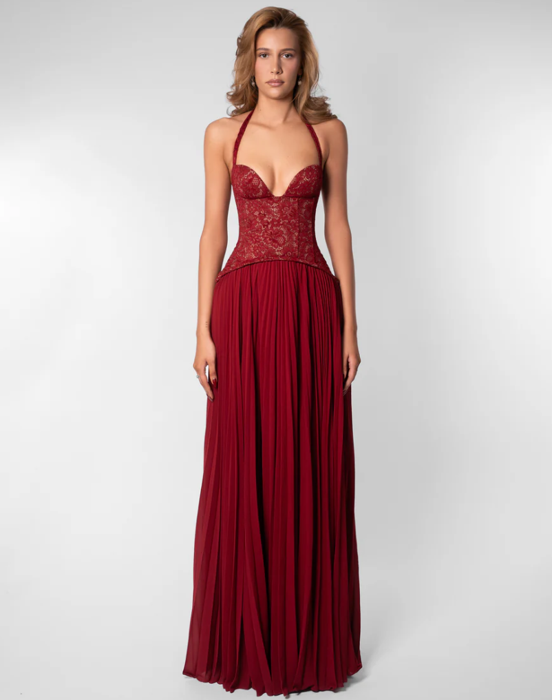 Gaia Dress in Red