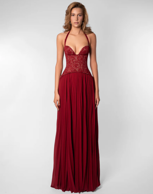 Gaia Dress in Red