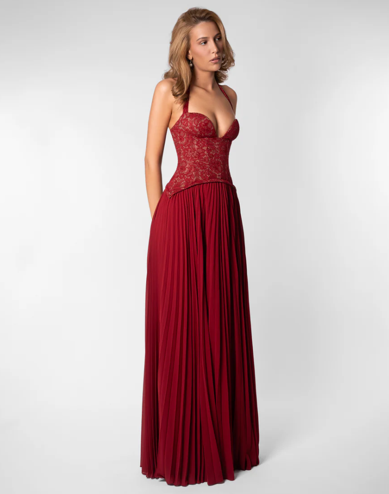 Gaia Dress in Red