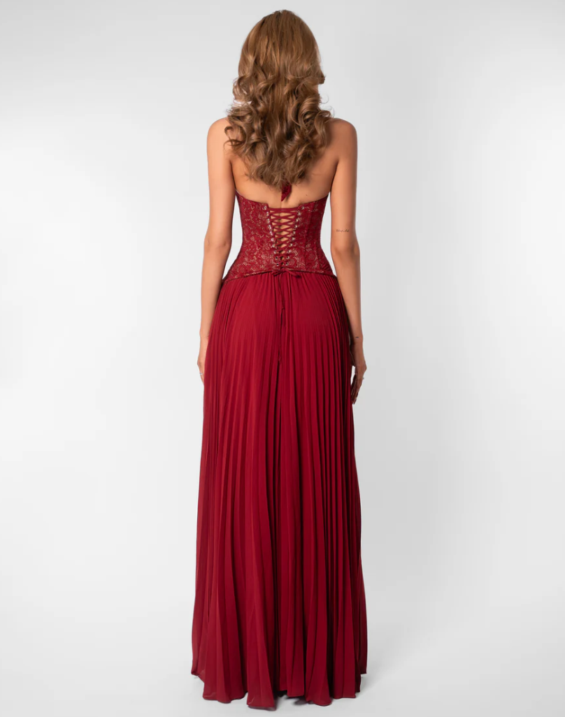 Gaia Dress in Red