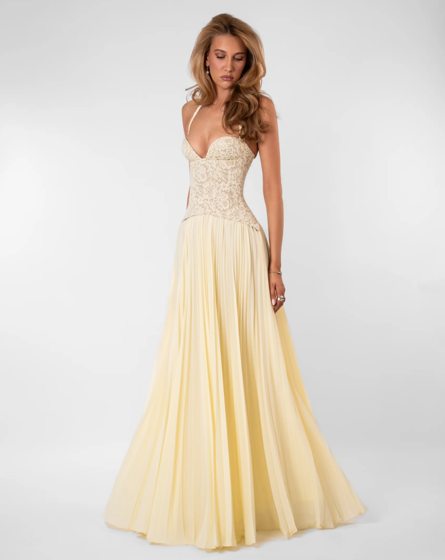 Gaia Dress in Butter