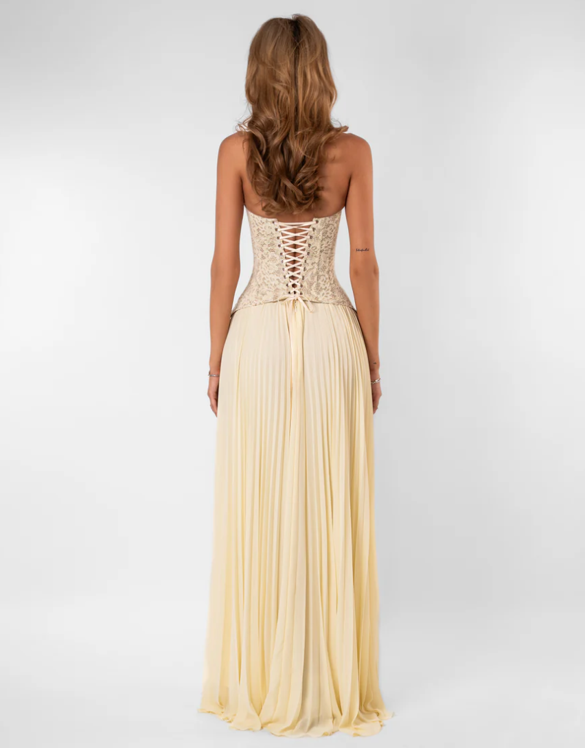 Gaia Dress in Butter