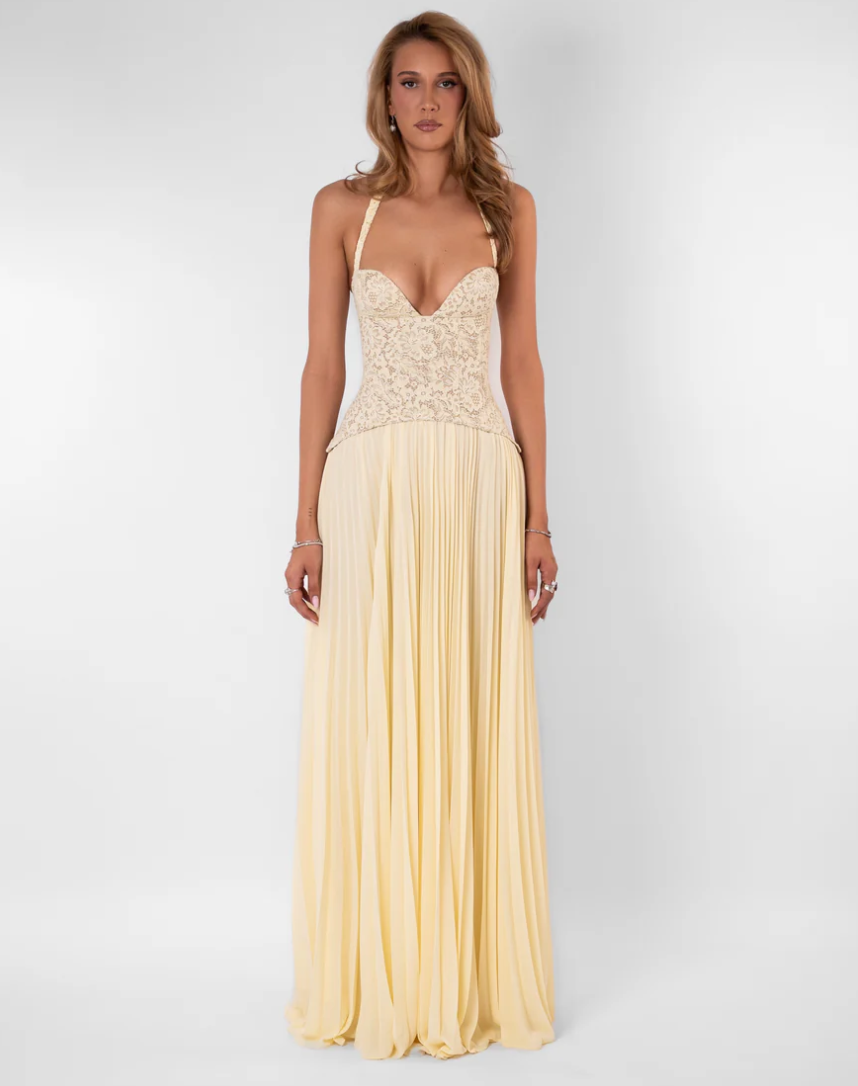 Gaia Dress in Butter