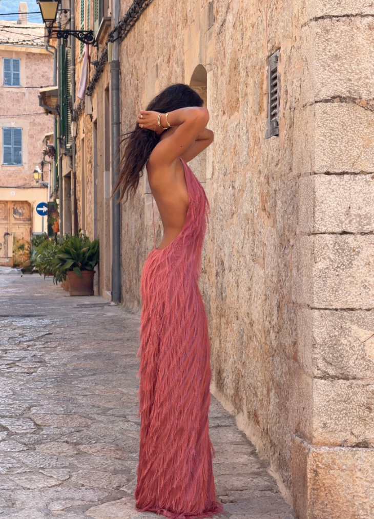 Noa Gown in Peach
