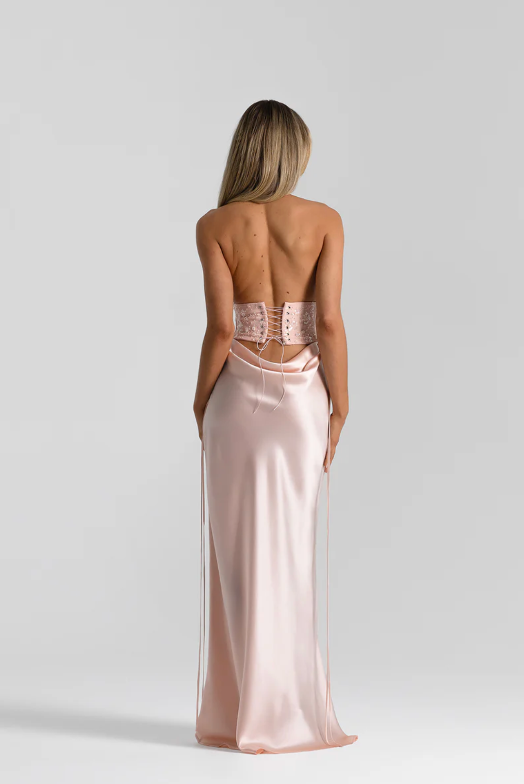 Evelyn Maxi Skirt In Baby Pink