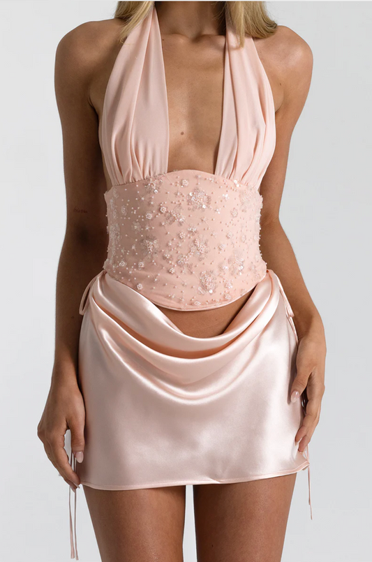 Bronte Top In Baby Pink