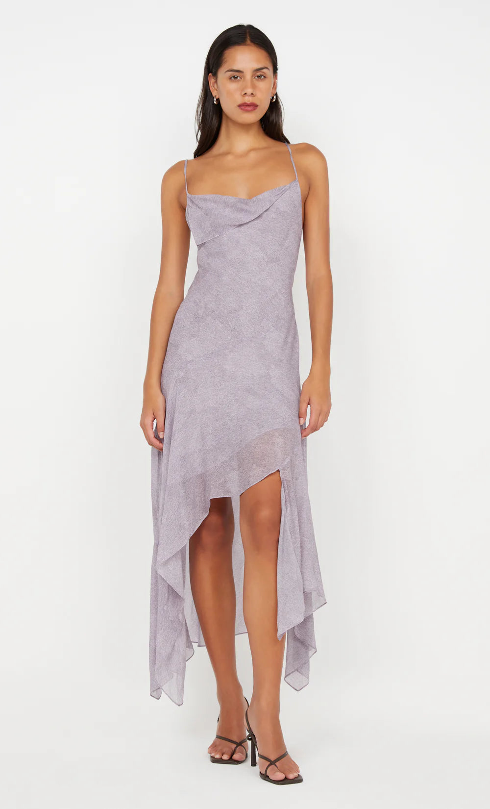 Tallis Asym Dress in Lilac