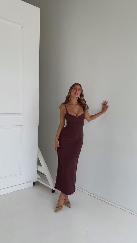 Heart Dress in Cocoa